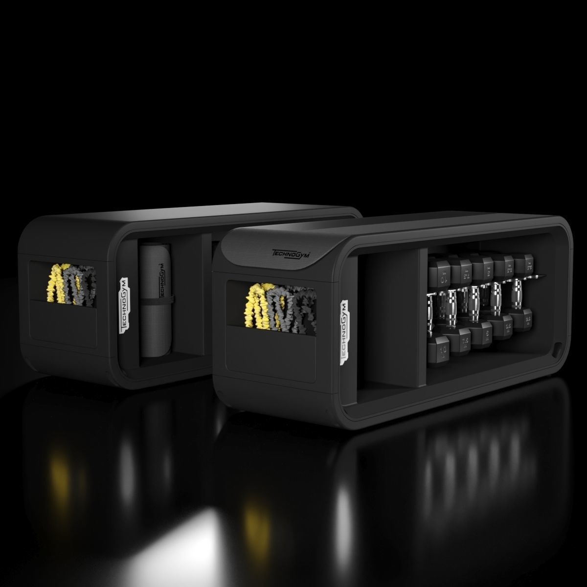 Technogym Skill Bench 3D model_1