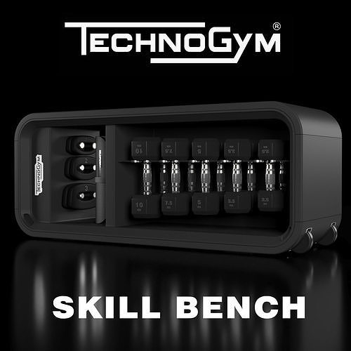 Technogym Skill Bench 3D model