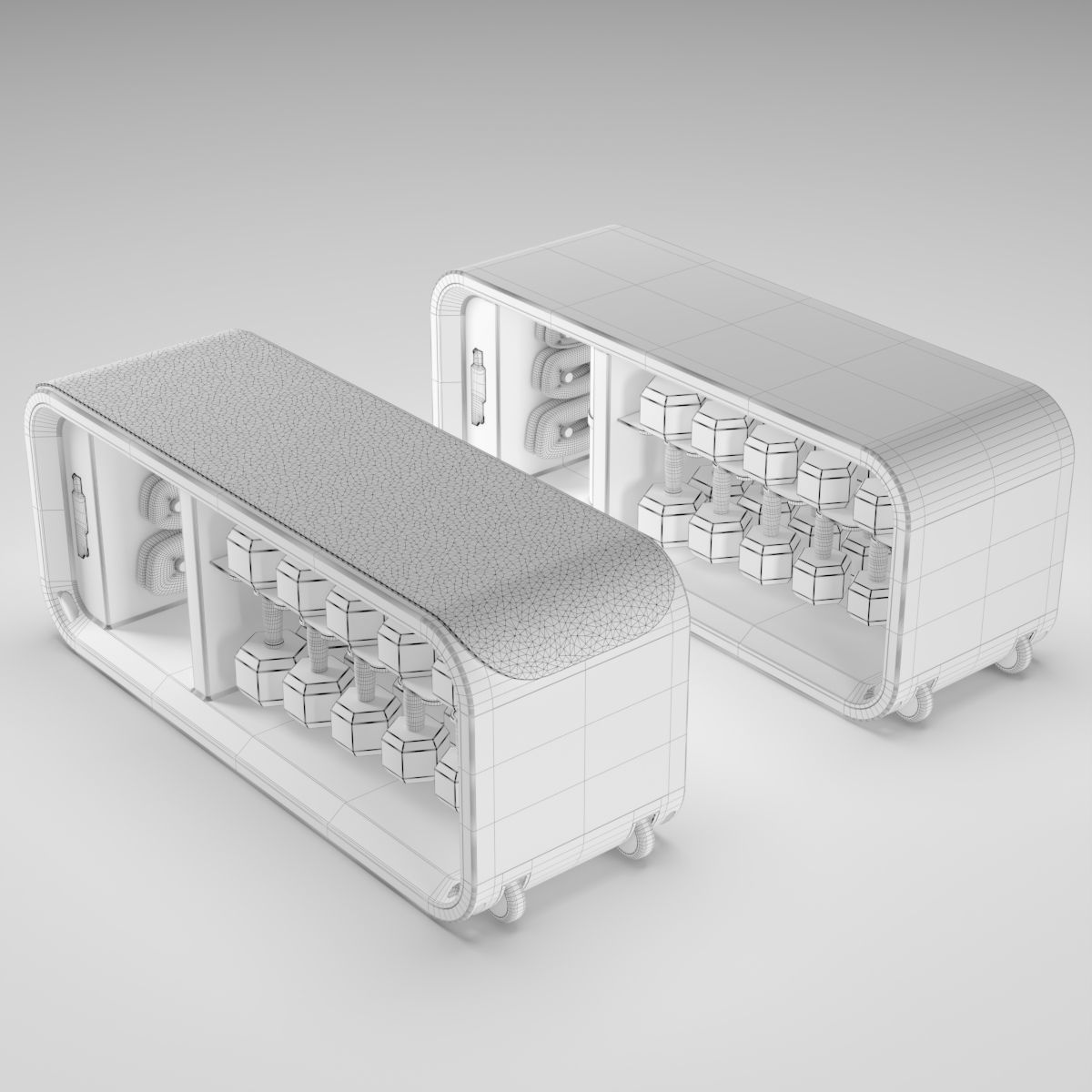 Technogym Skill Bench 3D model_6