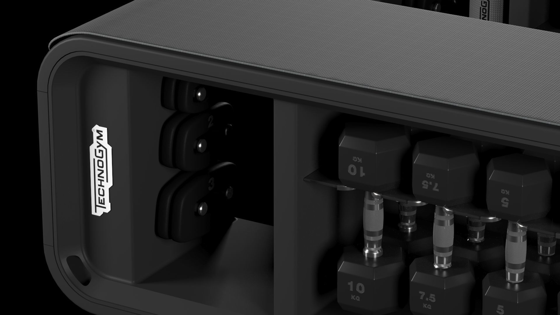 Technogym Skill Bench 3D model_11