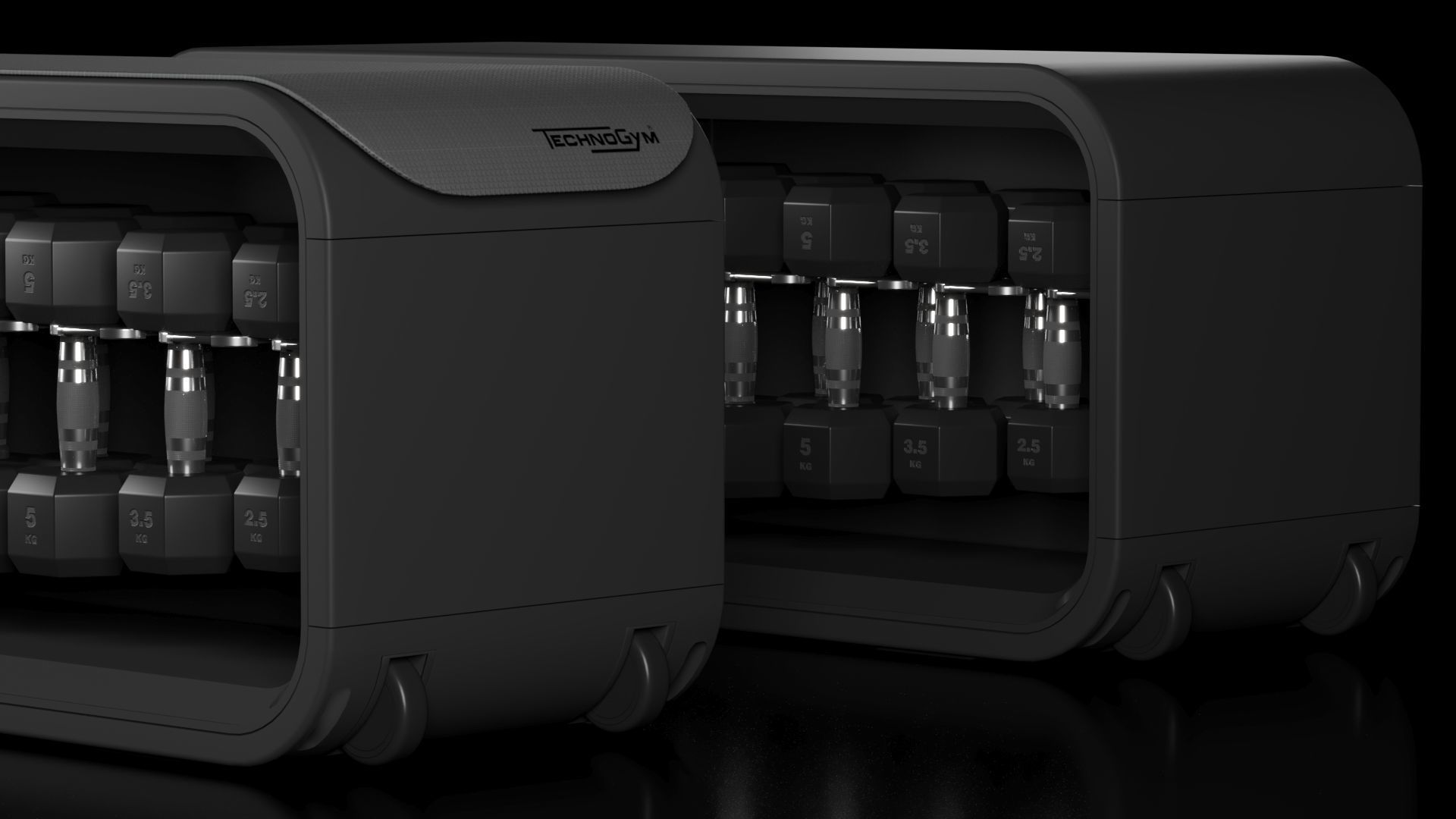 Technogym Skill Bench 3D model_9