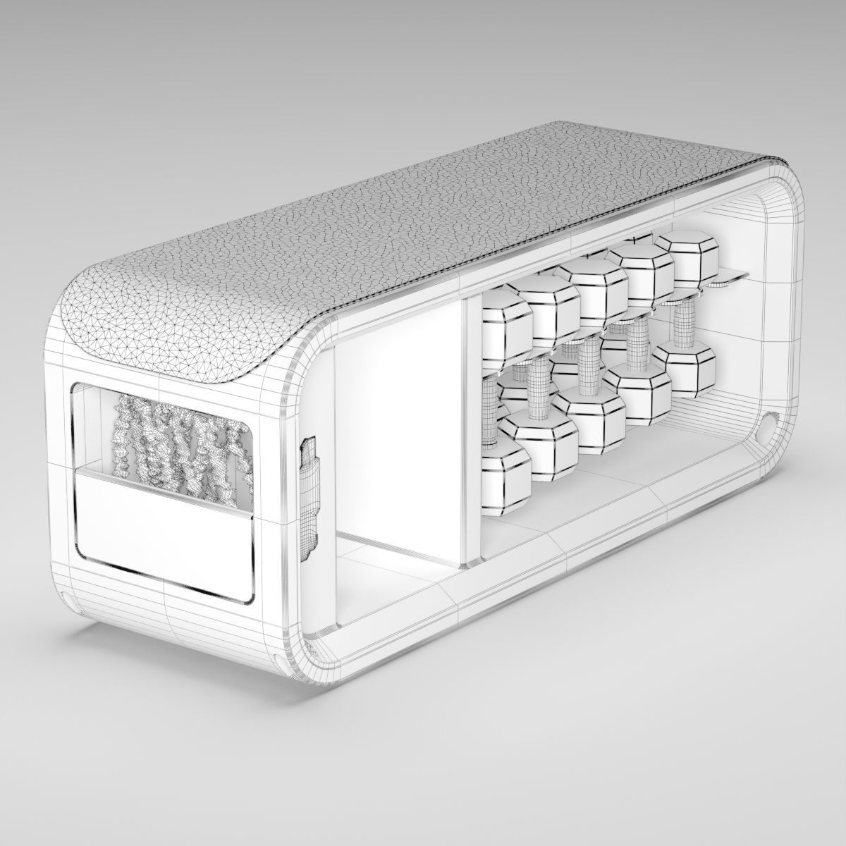 Technogym Skill Bench 3D model_5