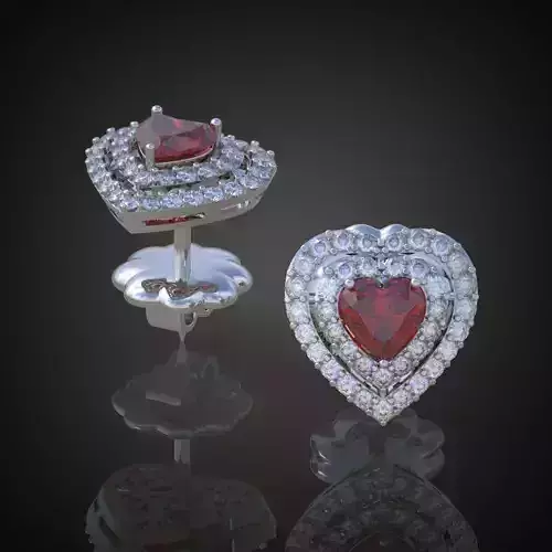 Earring 3D model 3D printable model 0028