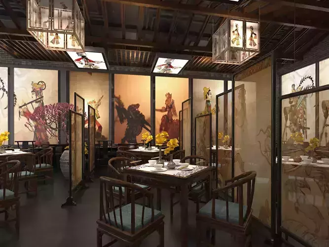 Chinese type dining room