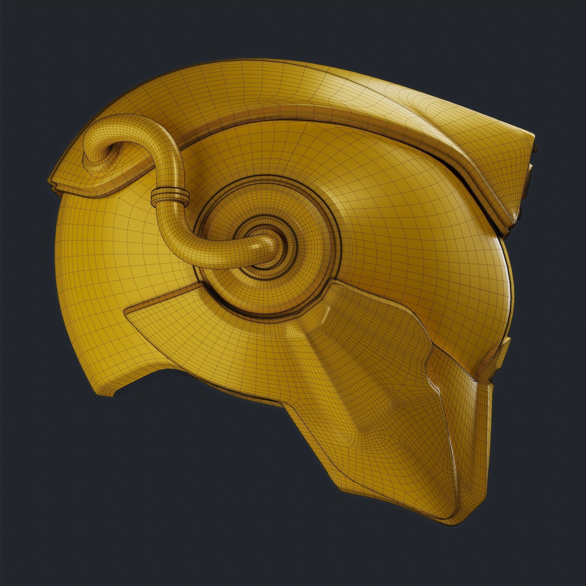 20 Sci-Fi Helmets Base Mesh 3D model_14