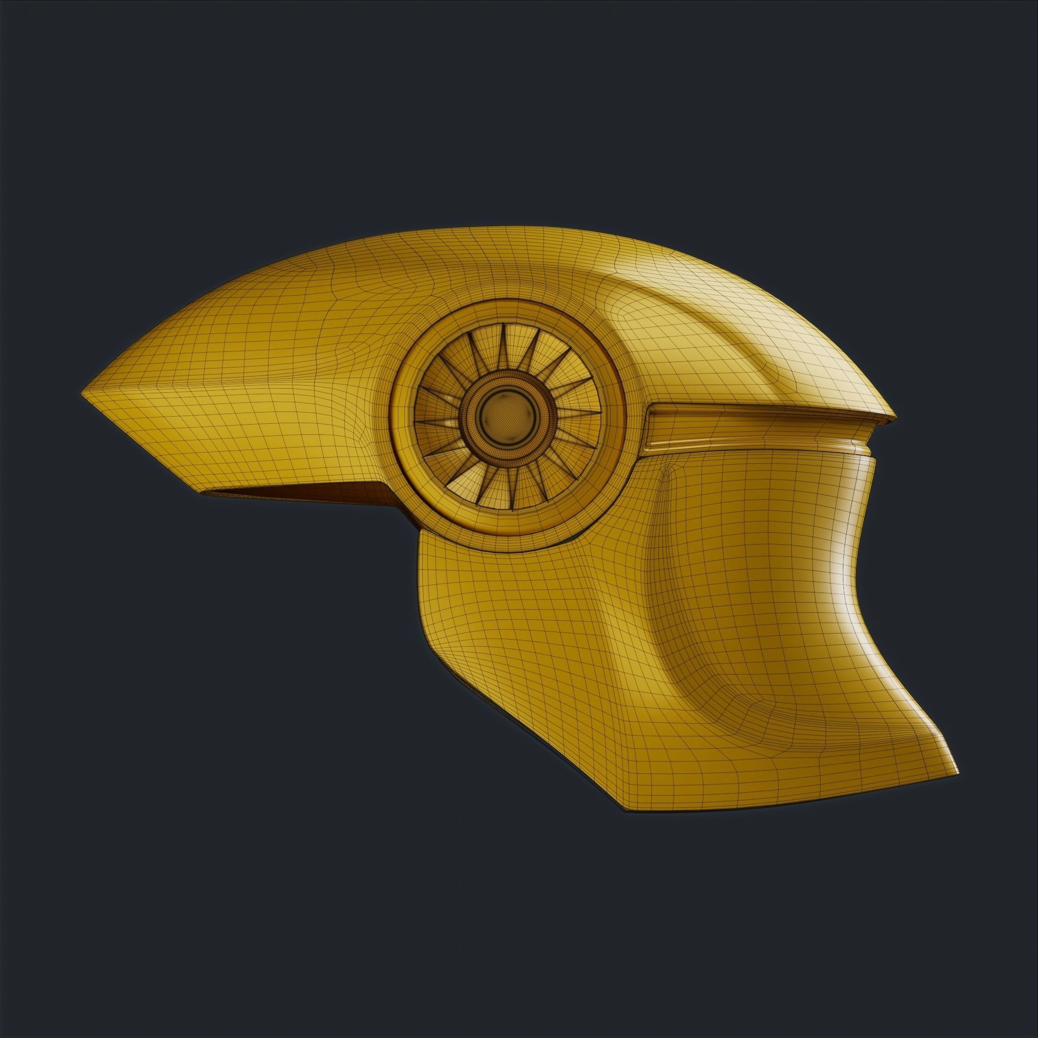 20 Sci-Fi Helmets Base Mesh 3D model_17