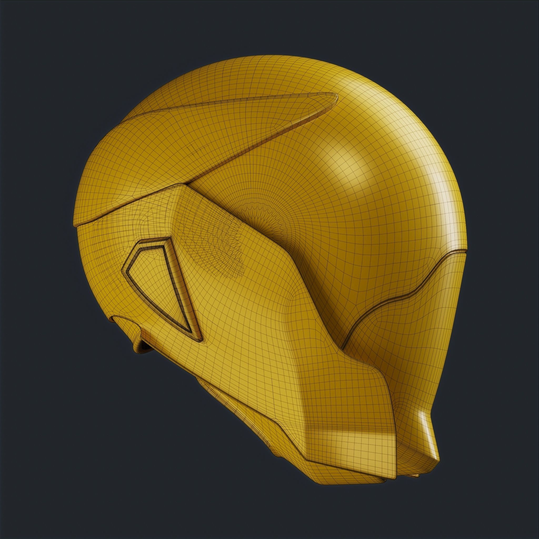20 Sci-Fi Helmets Base Mesh 3D model_7