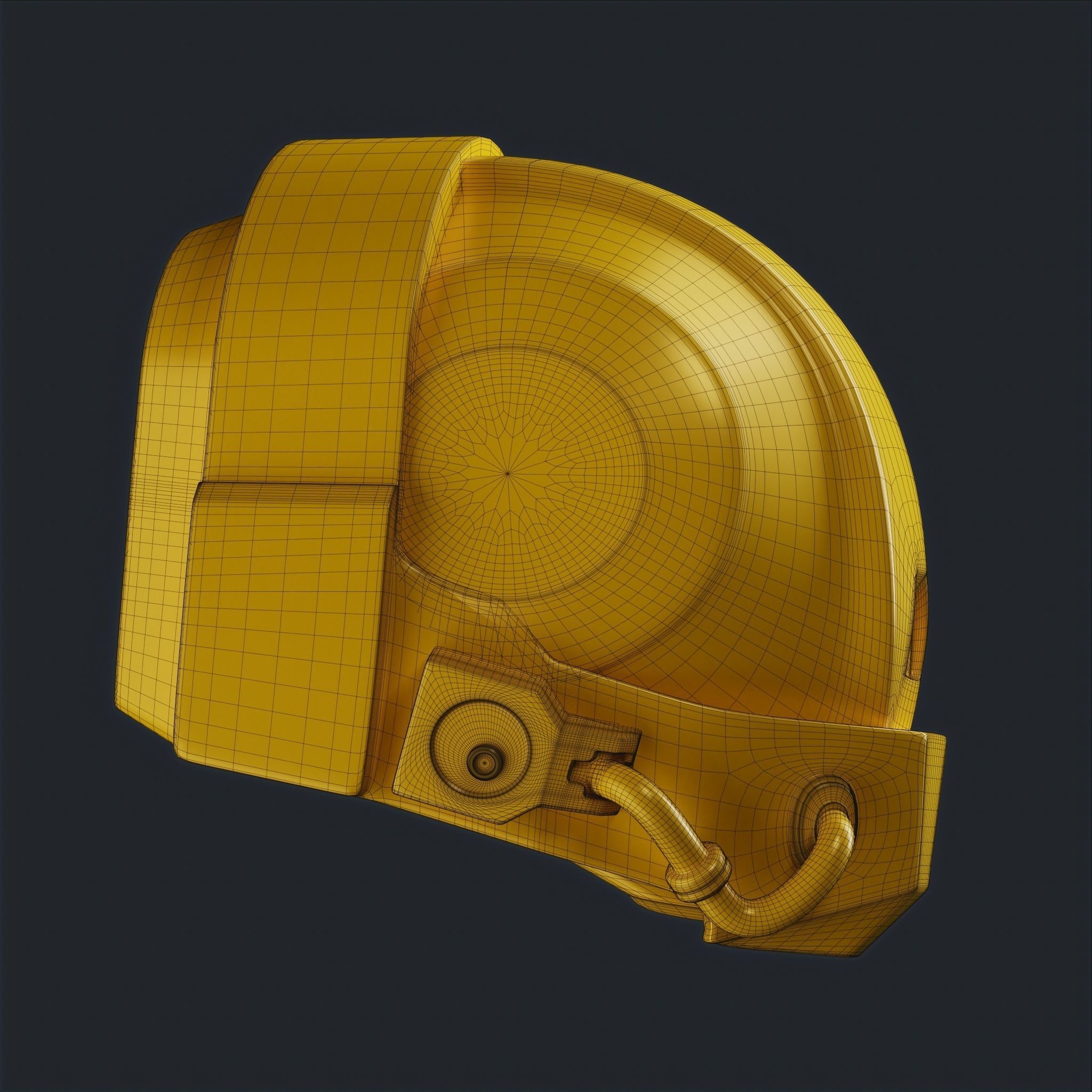 20 Sci-Fi Helmets Base Mesh 3D model_9