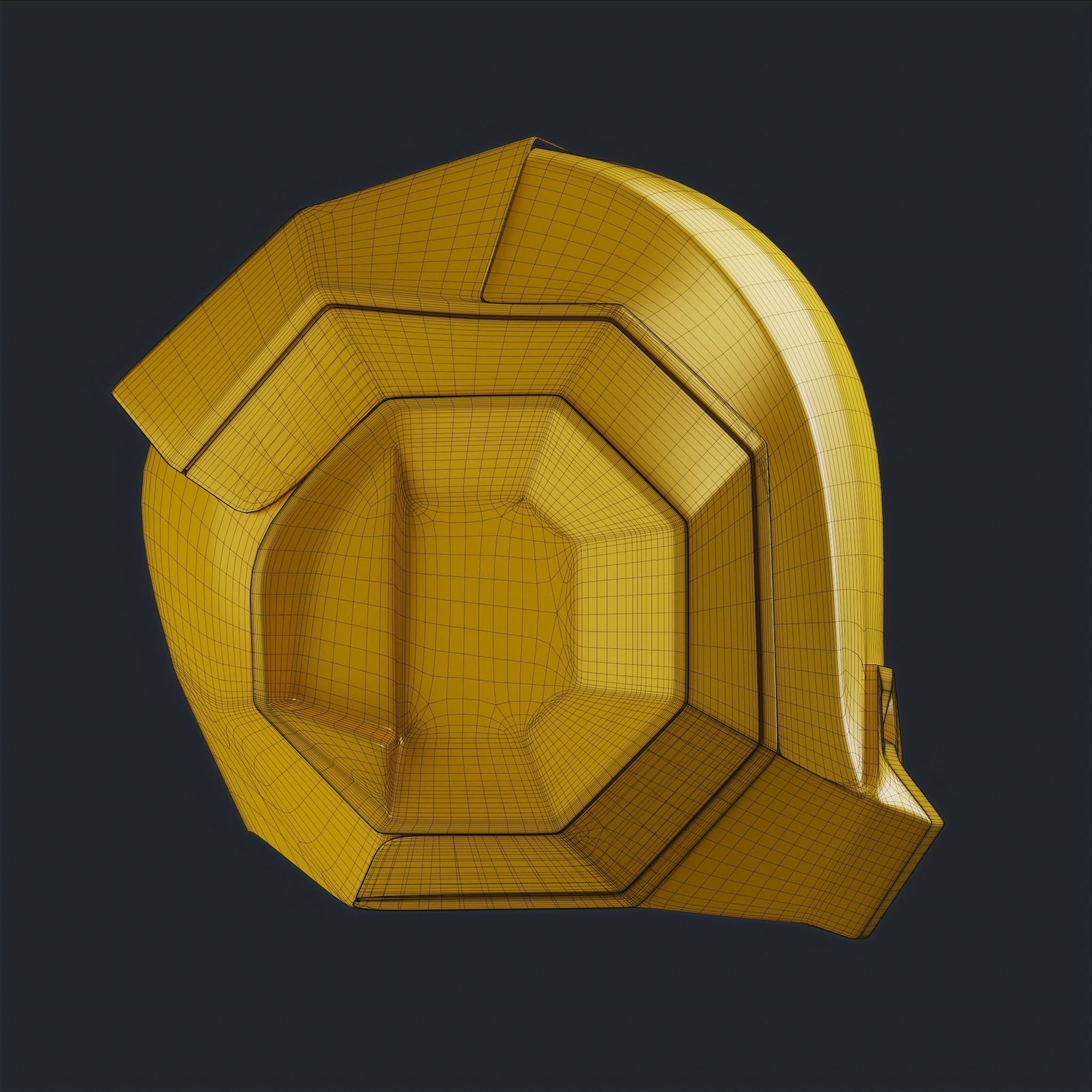 20 Sci-Fi Helmets Base Mesh 3D model_24