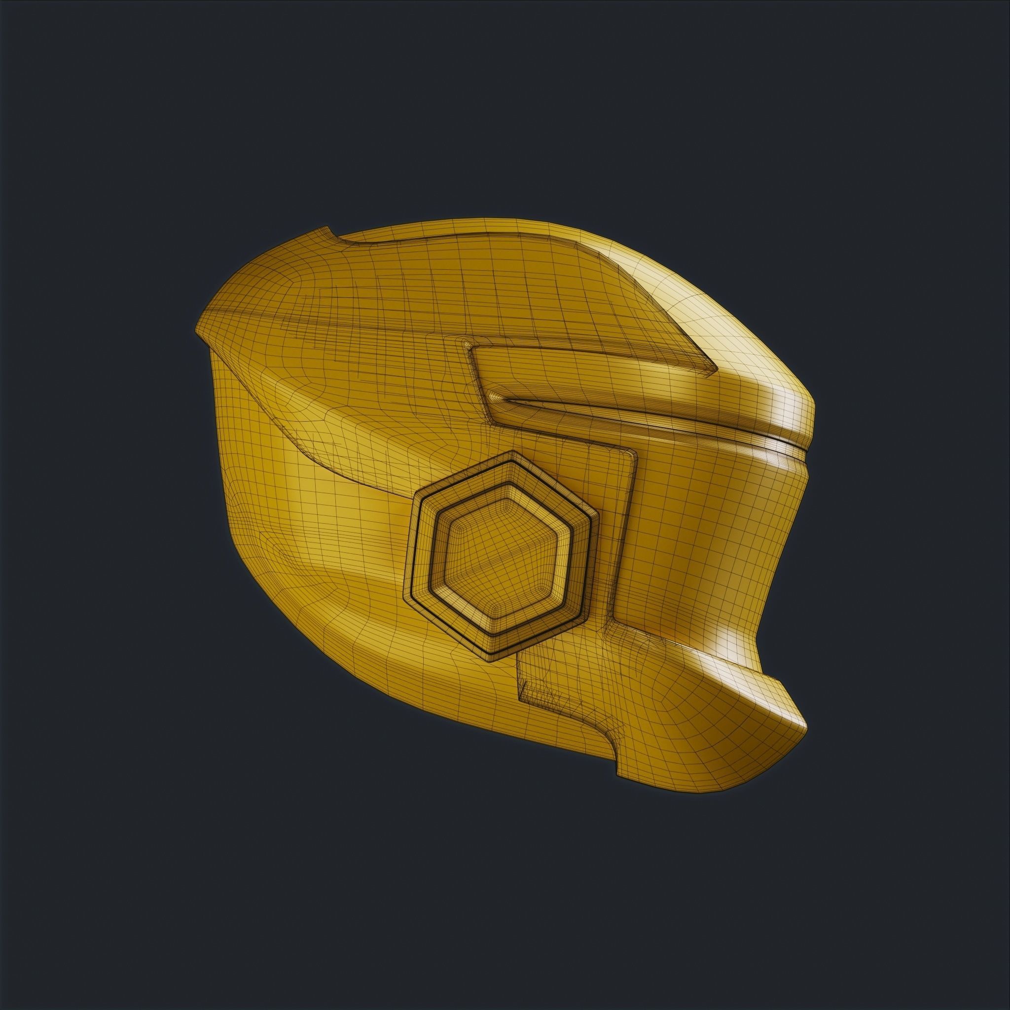 20 Sci-Fi Helmets Base Mesh 3D model_5