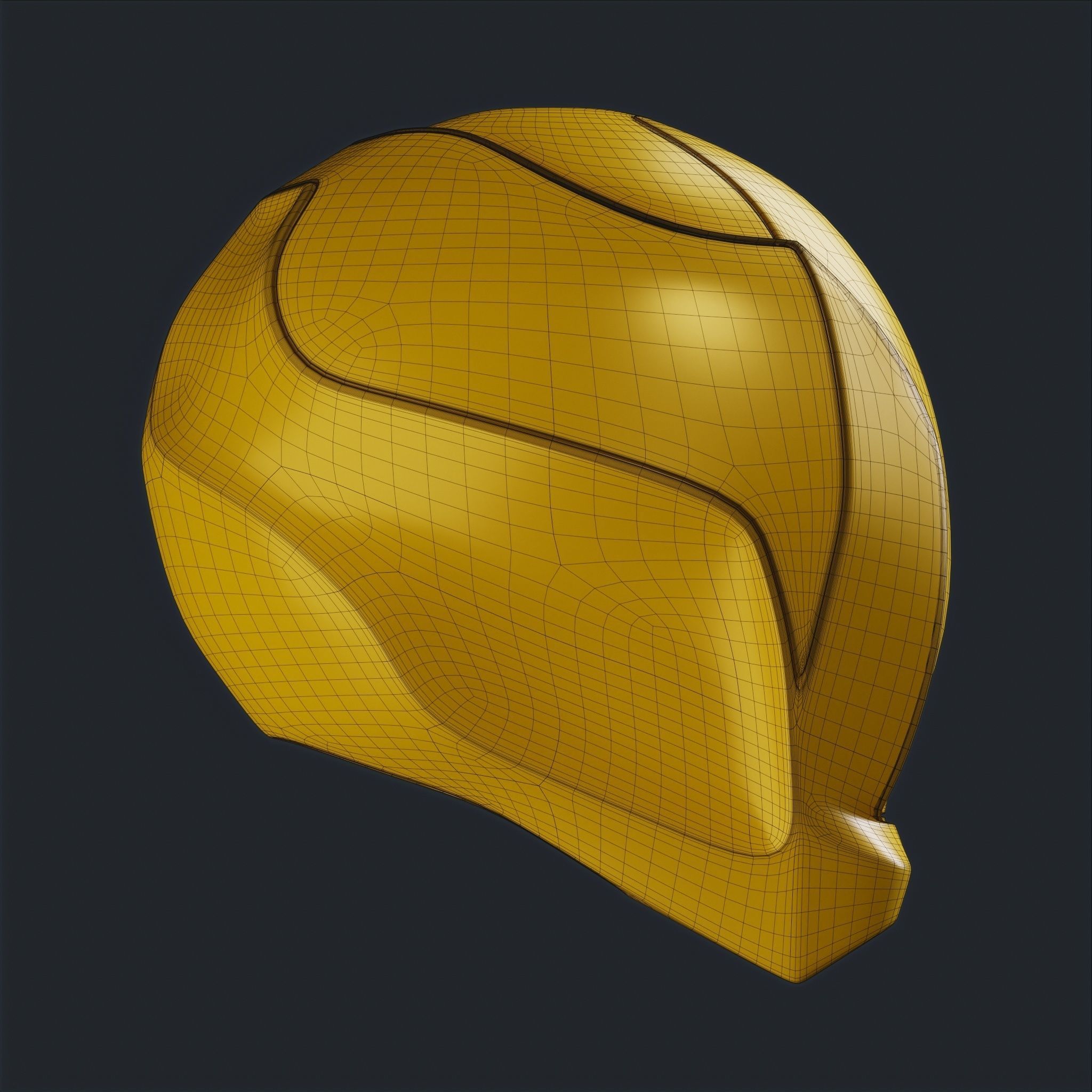 20 Sci-Fi Helmets Base Mesh 3D model_12