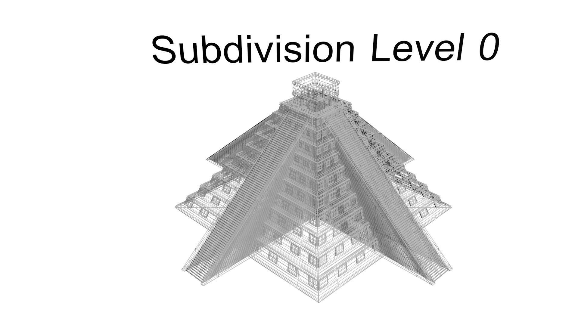 Chichen Itza Pyramid 3D model_33