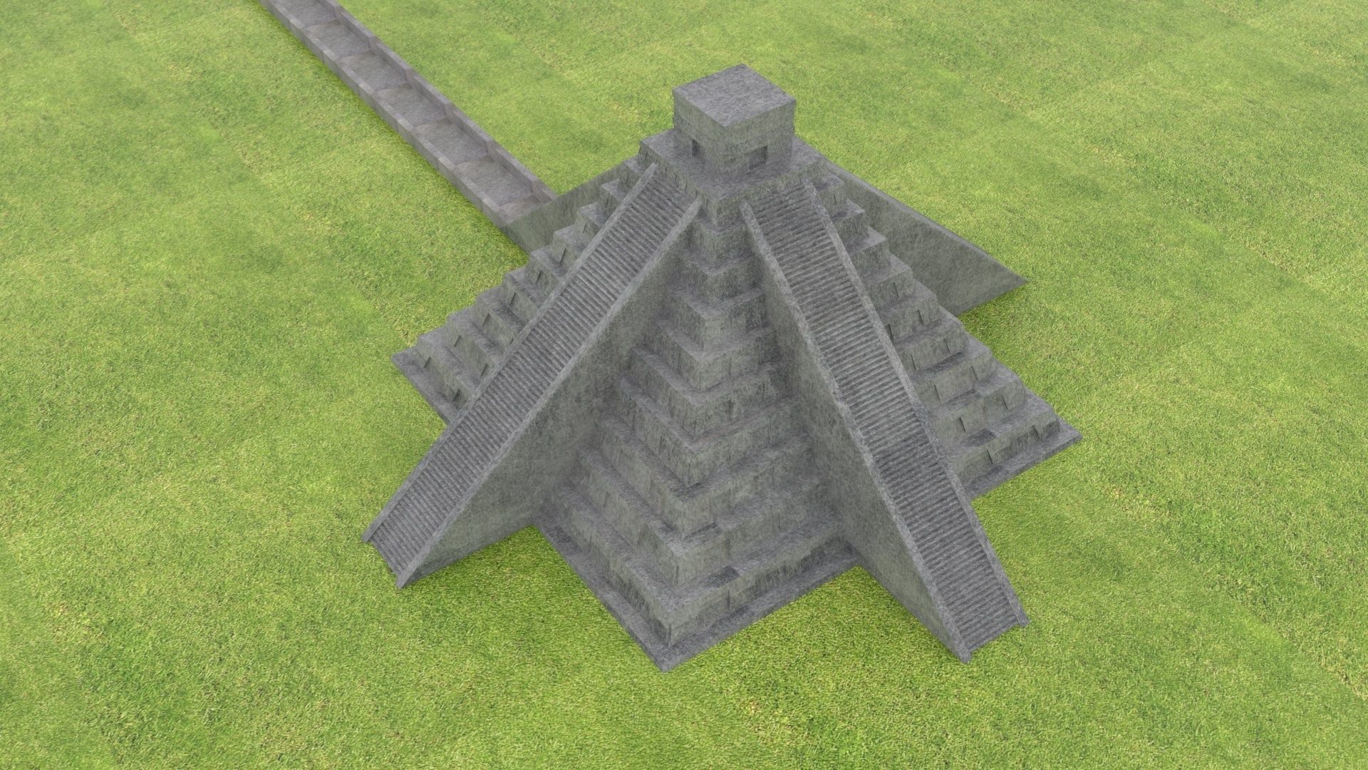 Chichen Itza Pyramid 3D model_11