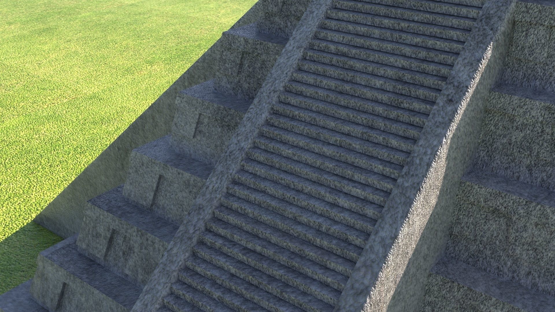 Chichen Itza Pyramid 3D model_7