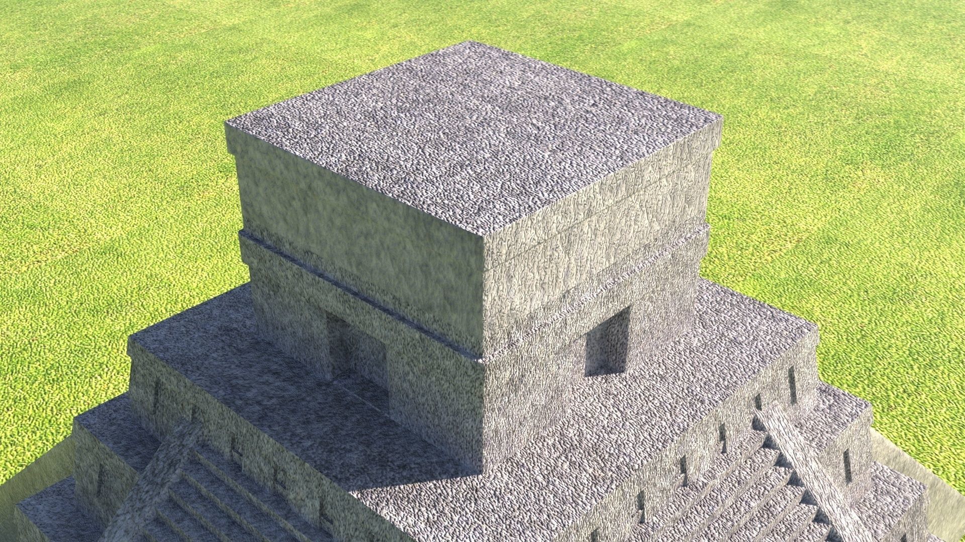 Chichen Itza Pyramid 3D model_6
