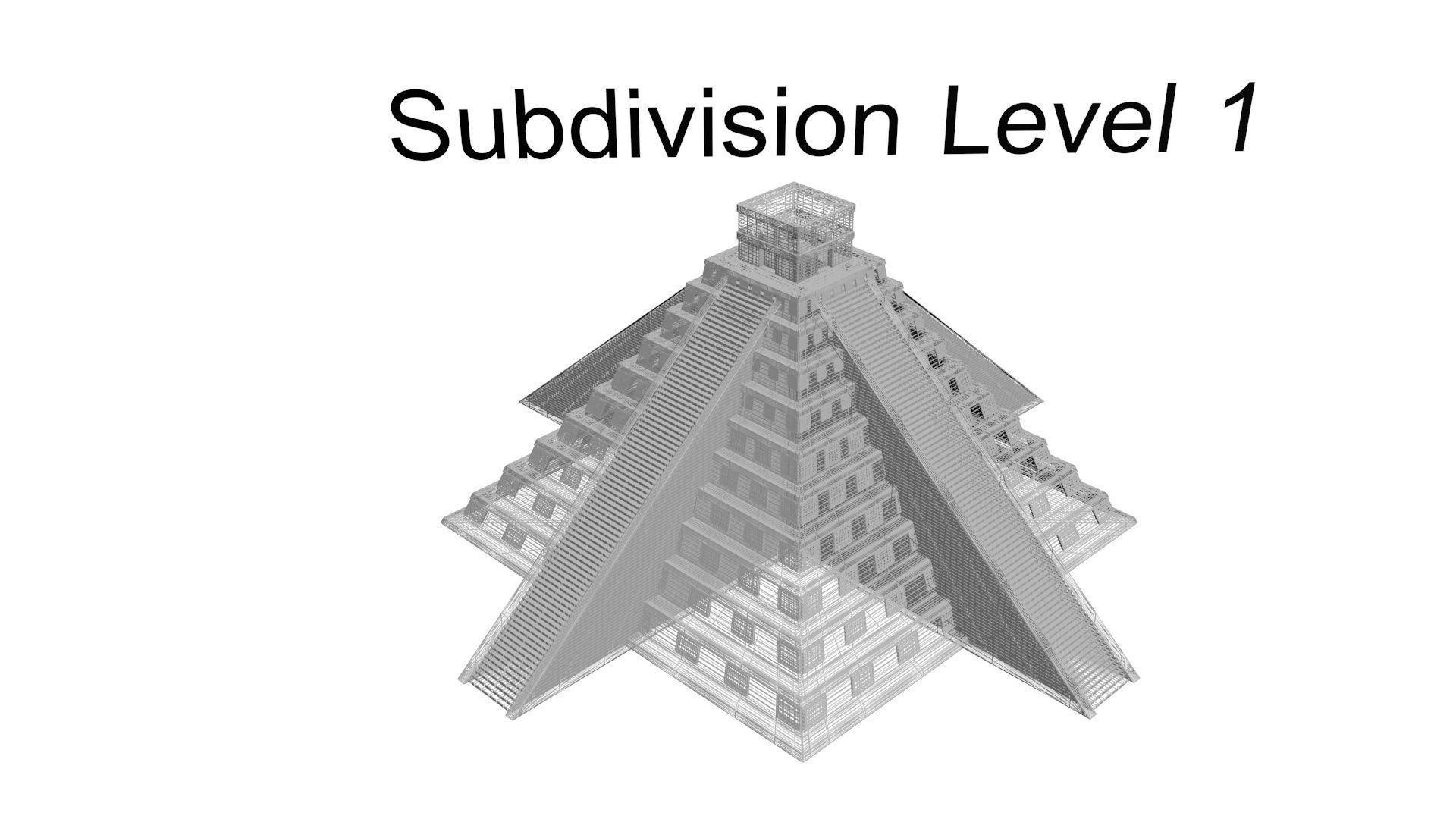 Chichen Itza Pyramid 3D model_32