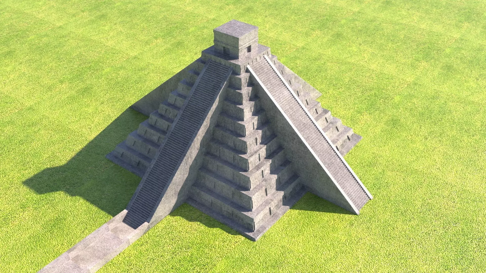 Chichen Itza Pyramid 3D model_0