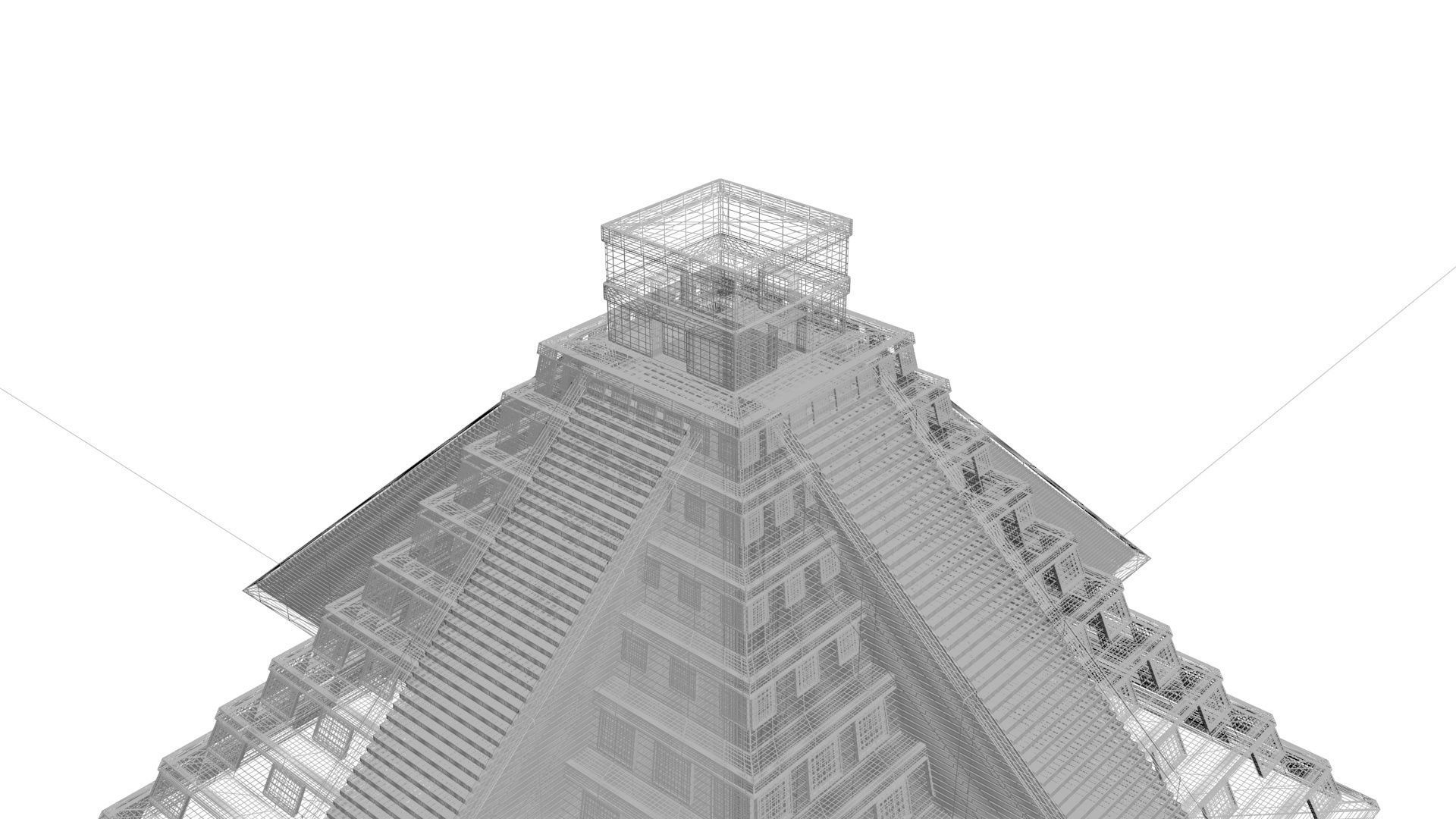 Chichen Itza Pyramid 3D model_28