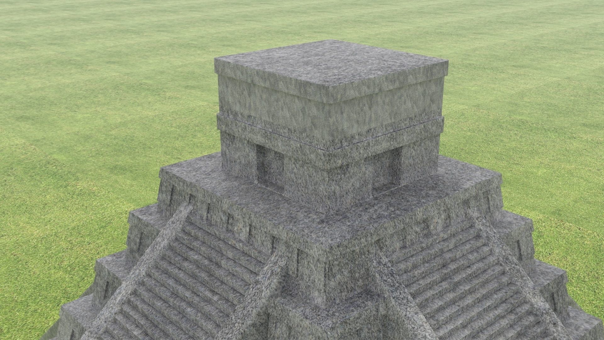 Chichen Itza Pyramid 3D model_13