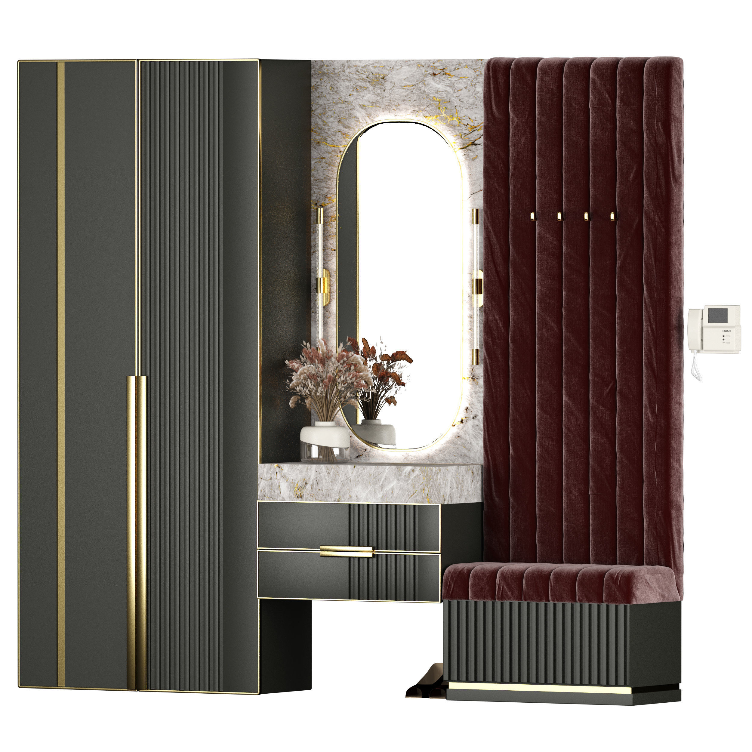 hallway 02 3D model_1