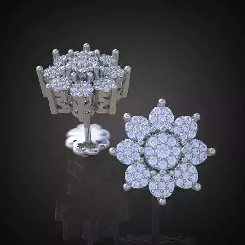 Earring 3D model 3D printable model 0034