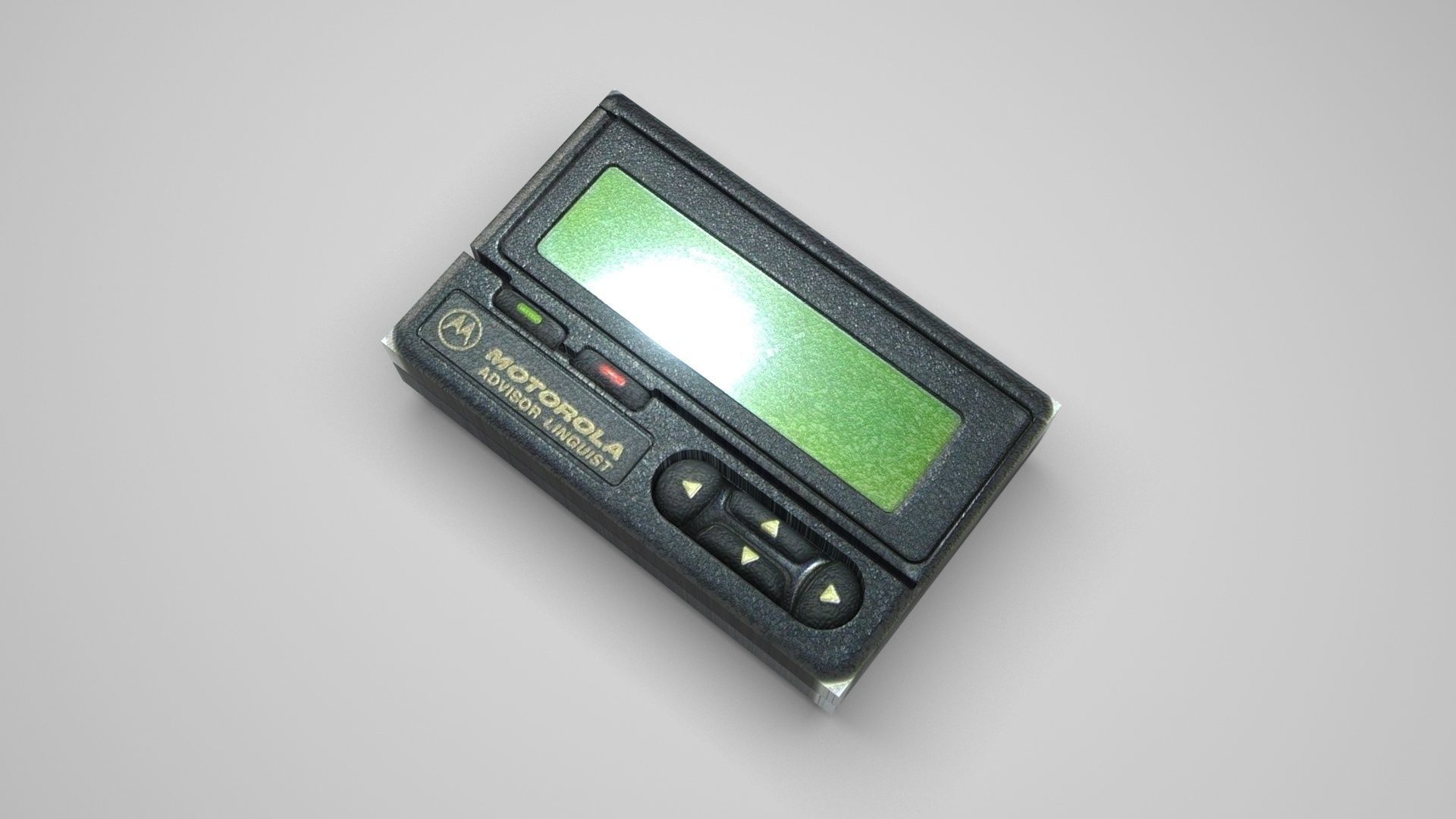Alphanumeric Pager 3D model_1