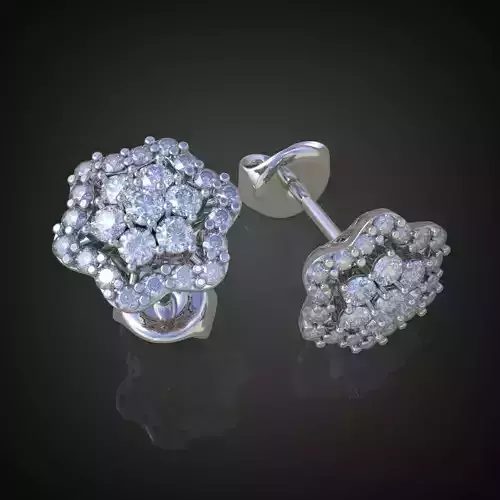 Earring 3D model 3D printable model 0041