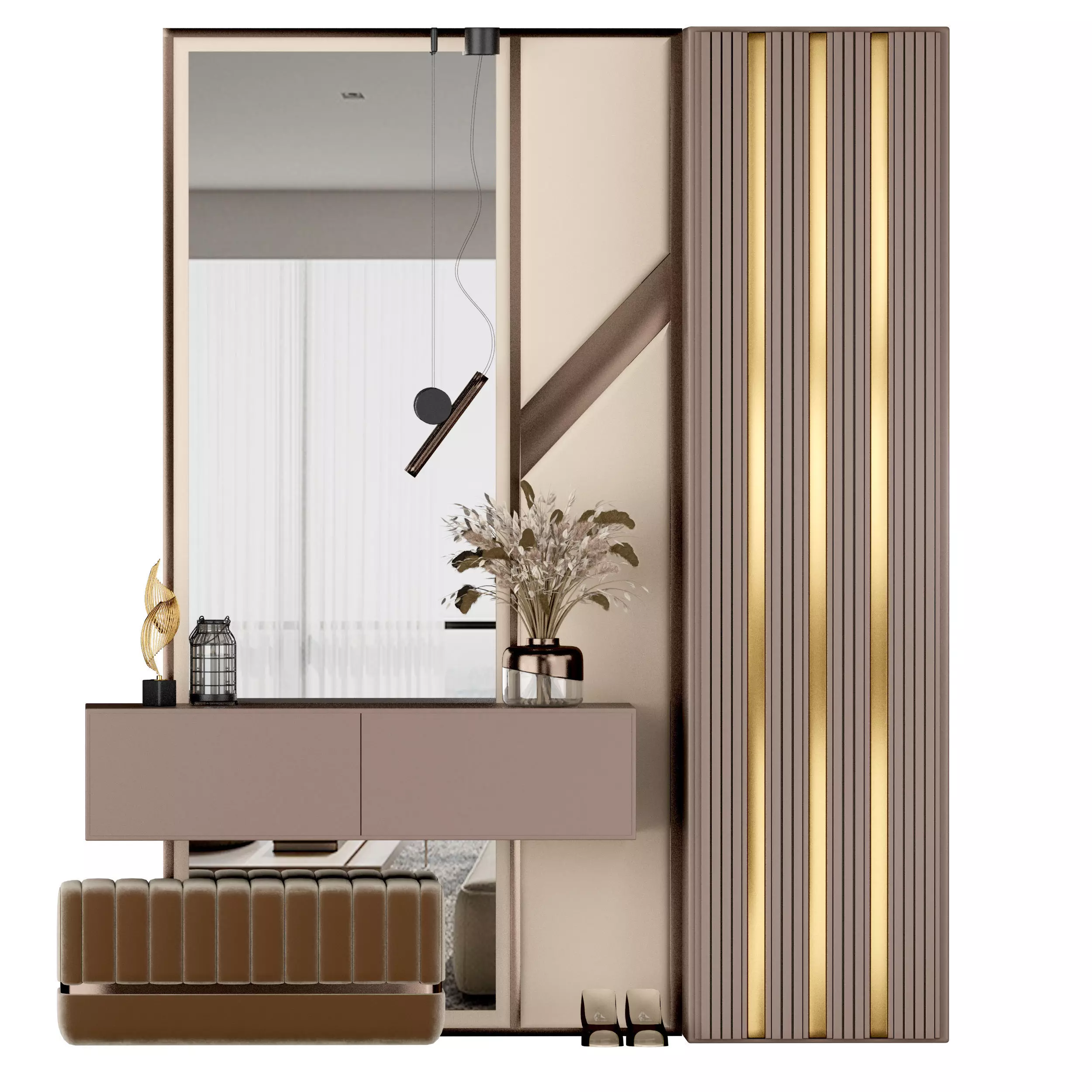 hallway 03 3D model_0