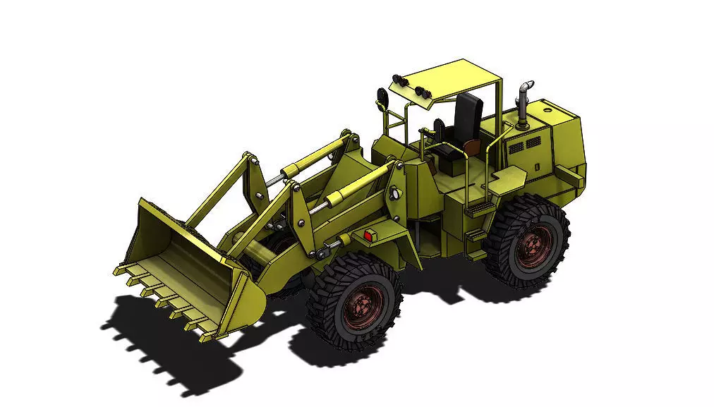 Wheel Loader 3D print model_0