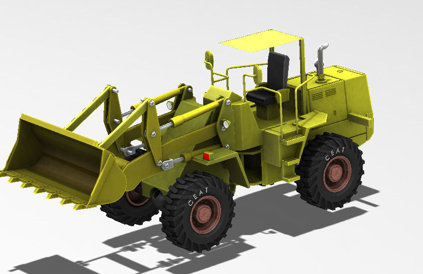 Wheel Loader 3D print model_2