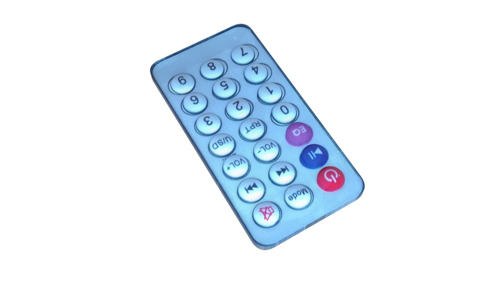 Music Speaker Remote Control 3D model_2