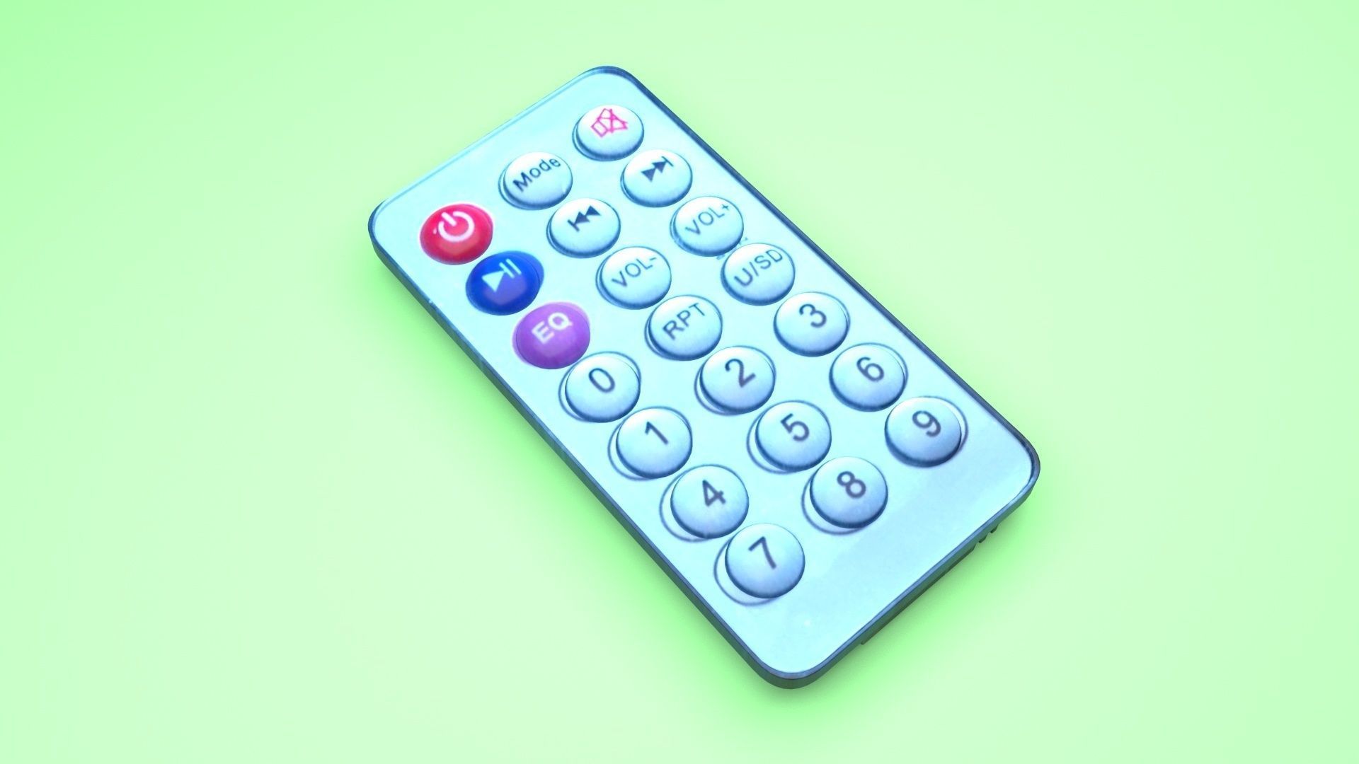 Music Speaker Remote Control 3D model_16