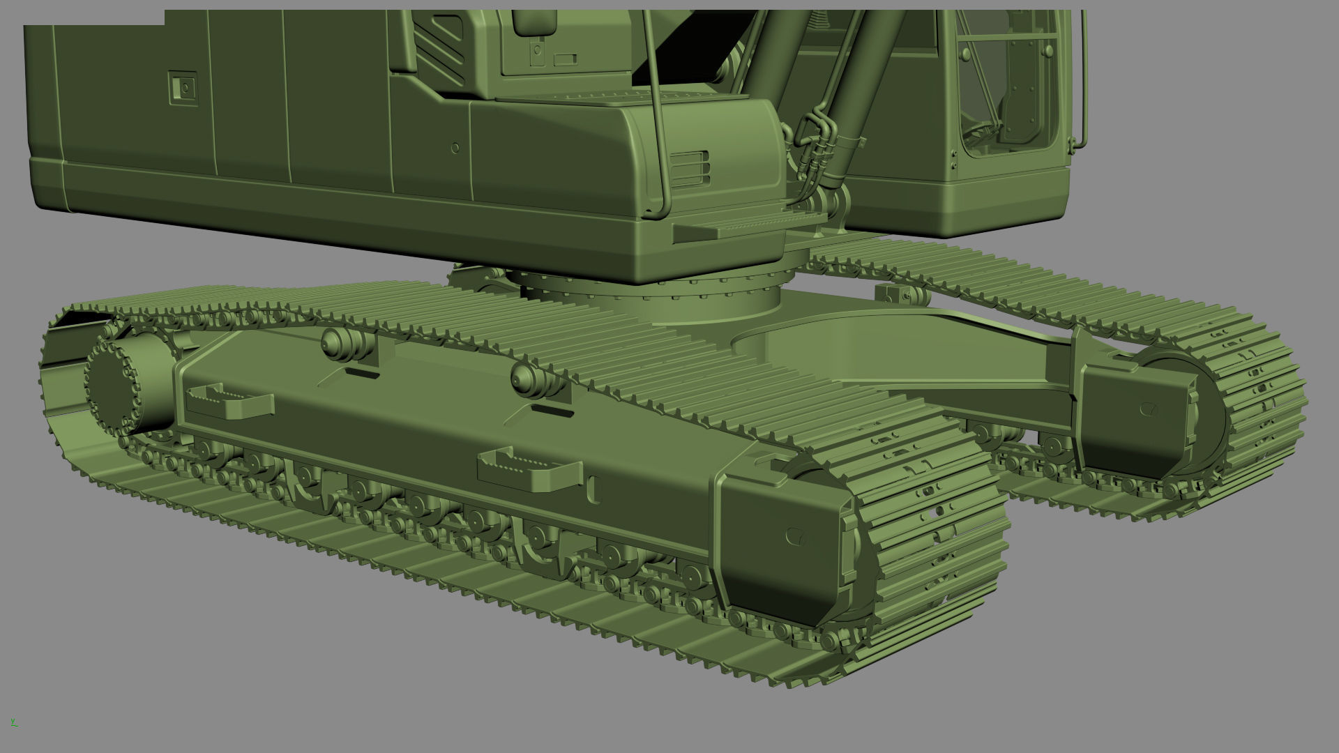 Komatsu PC210LC Crawler Excavator 3D model_37