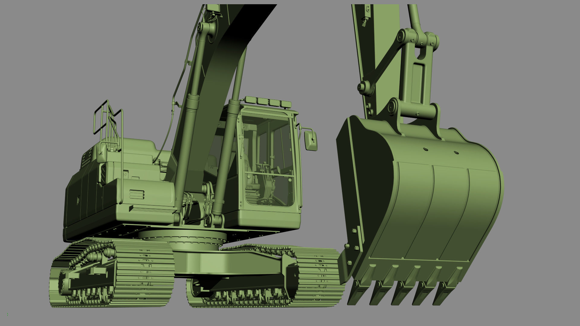 Komatsu PC210LC Crawler Excavator 3D model_41