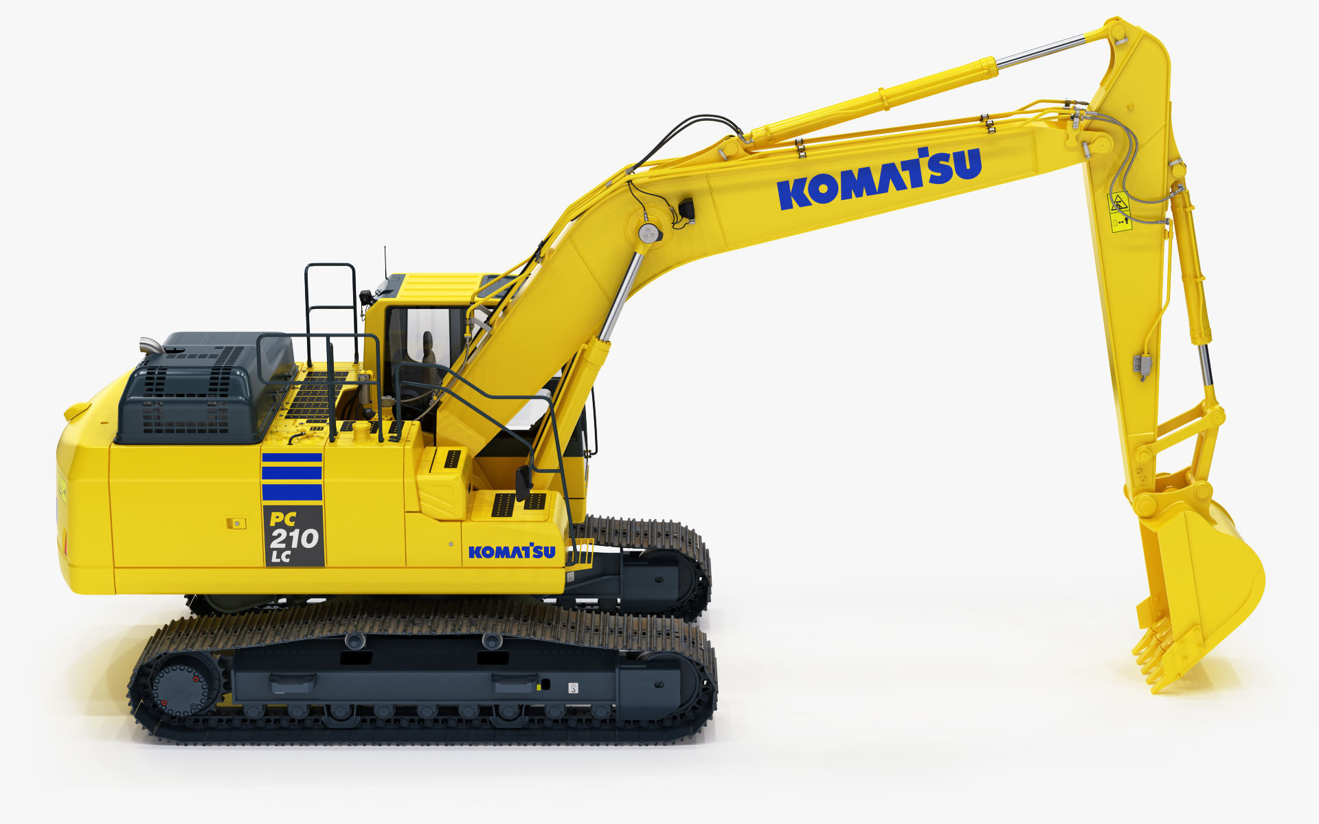 Komatsu PC210LC Crawler Excavator 3D model_7