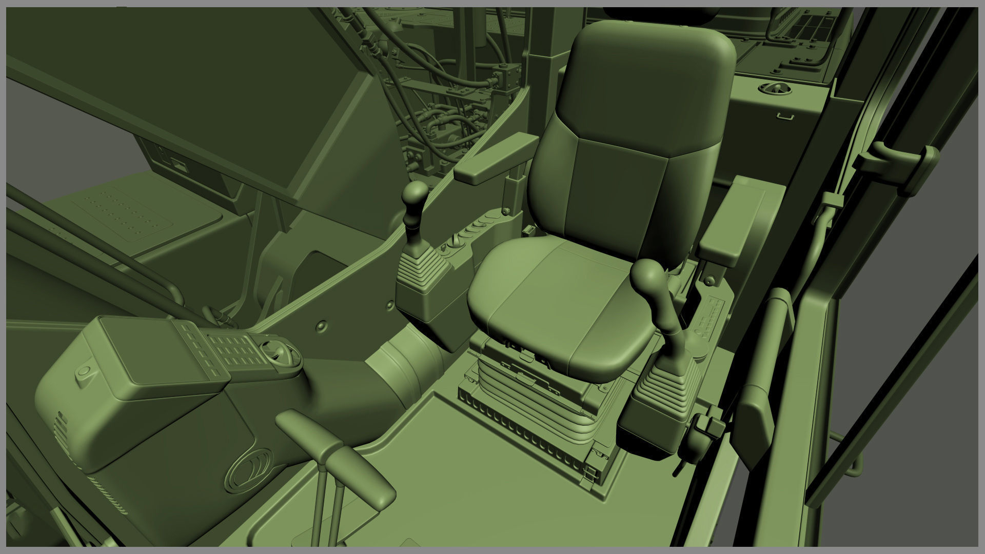 Komatsu PC210LC Crawler Excavator 3D model_49