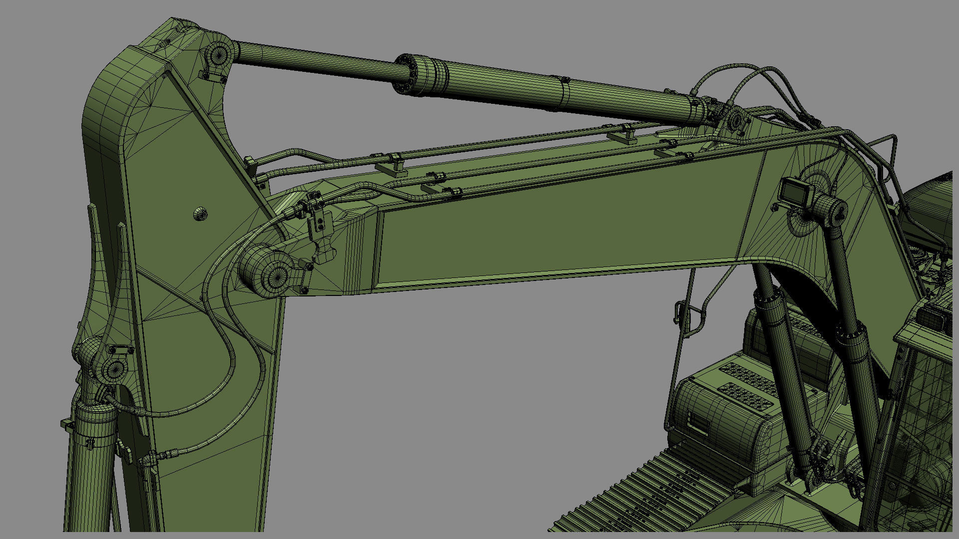 Komatsu PC210LC Crawler Excavator 3D model_40
