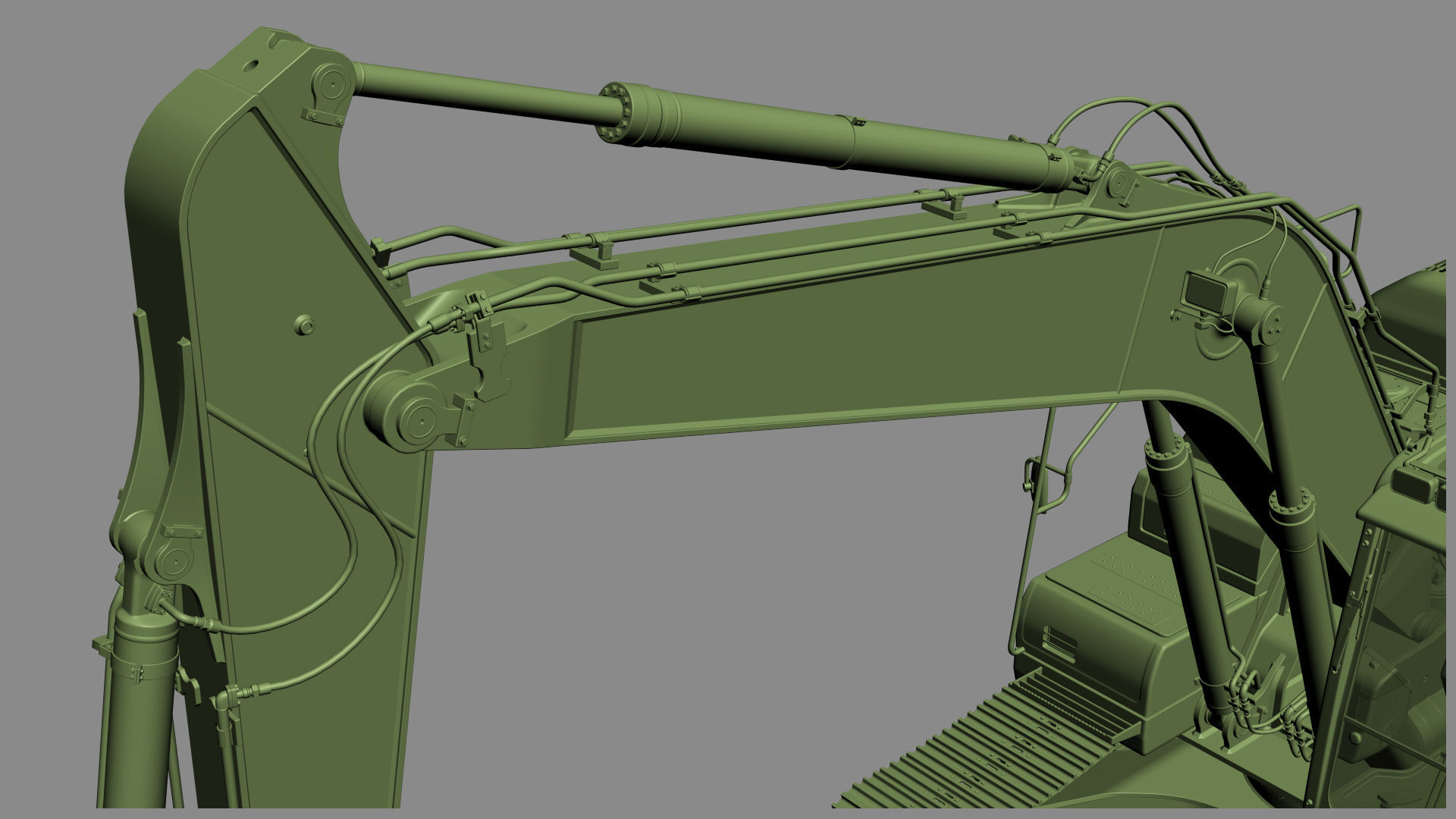 Komatsu PC210LC Crawler Excavator 3D model_39