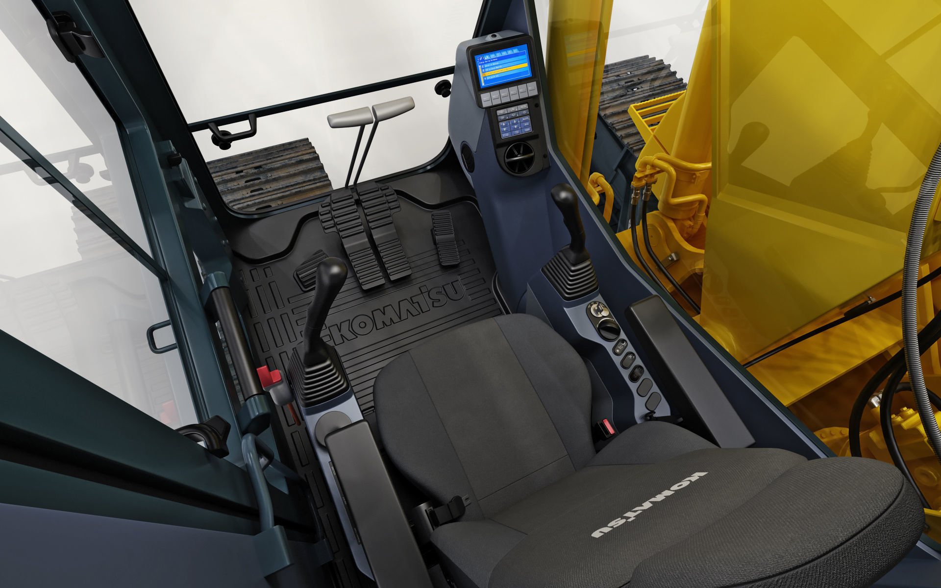 Komatsu PC210LC Crawler Excavator 3D model_29