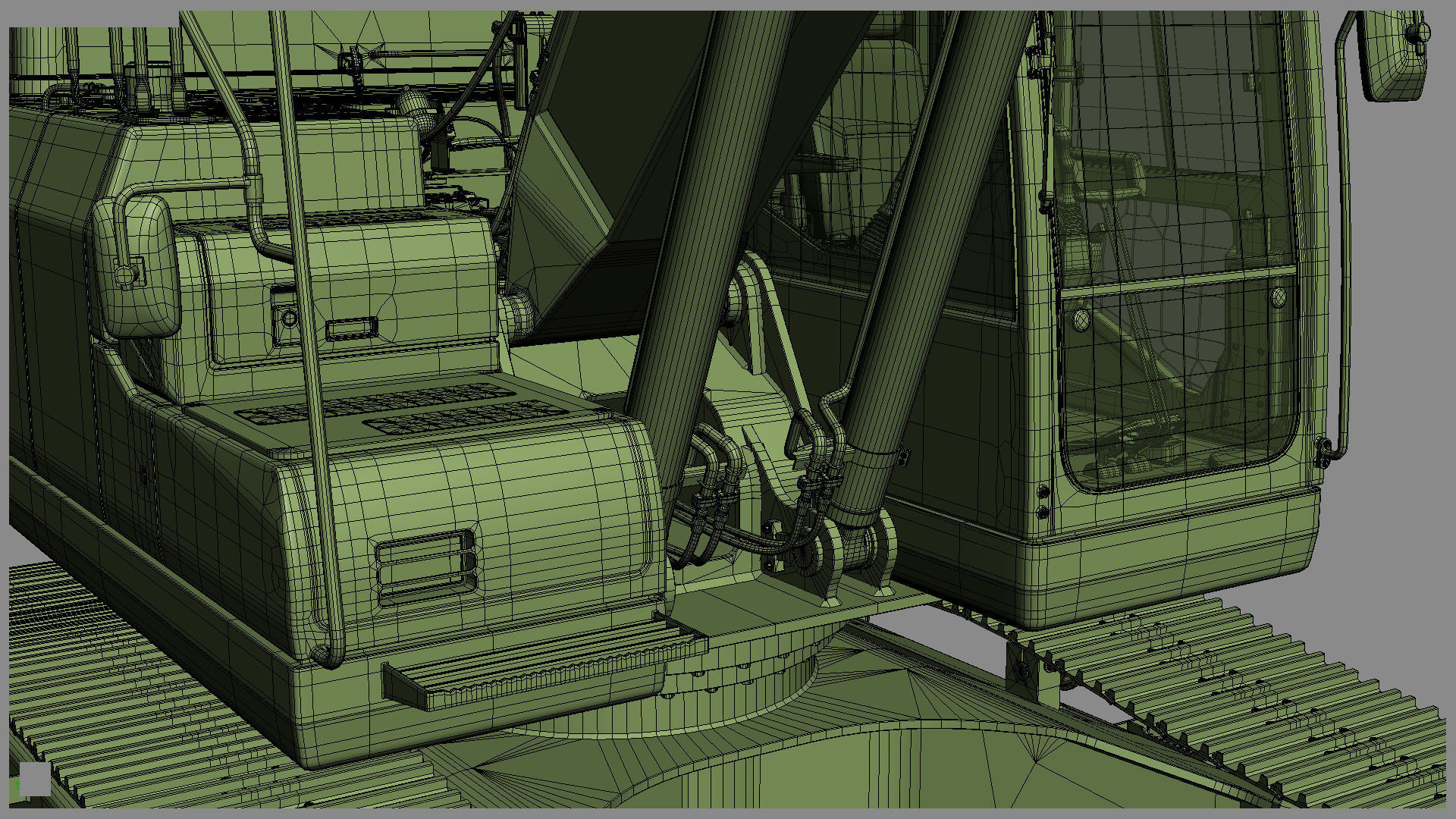 Komatsu PC210LC Crawler Excavator 3D model_44