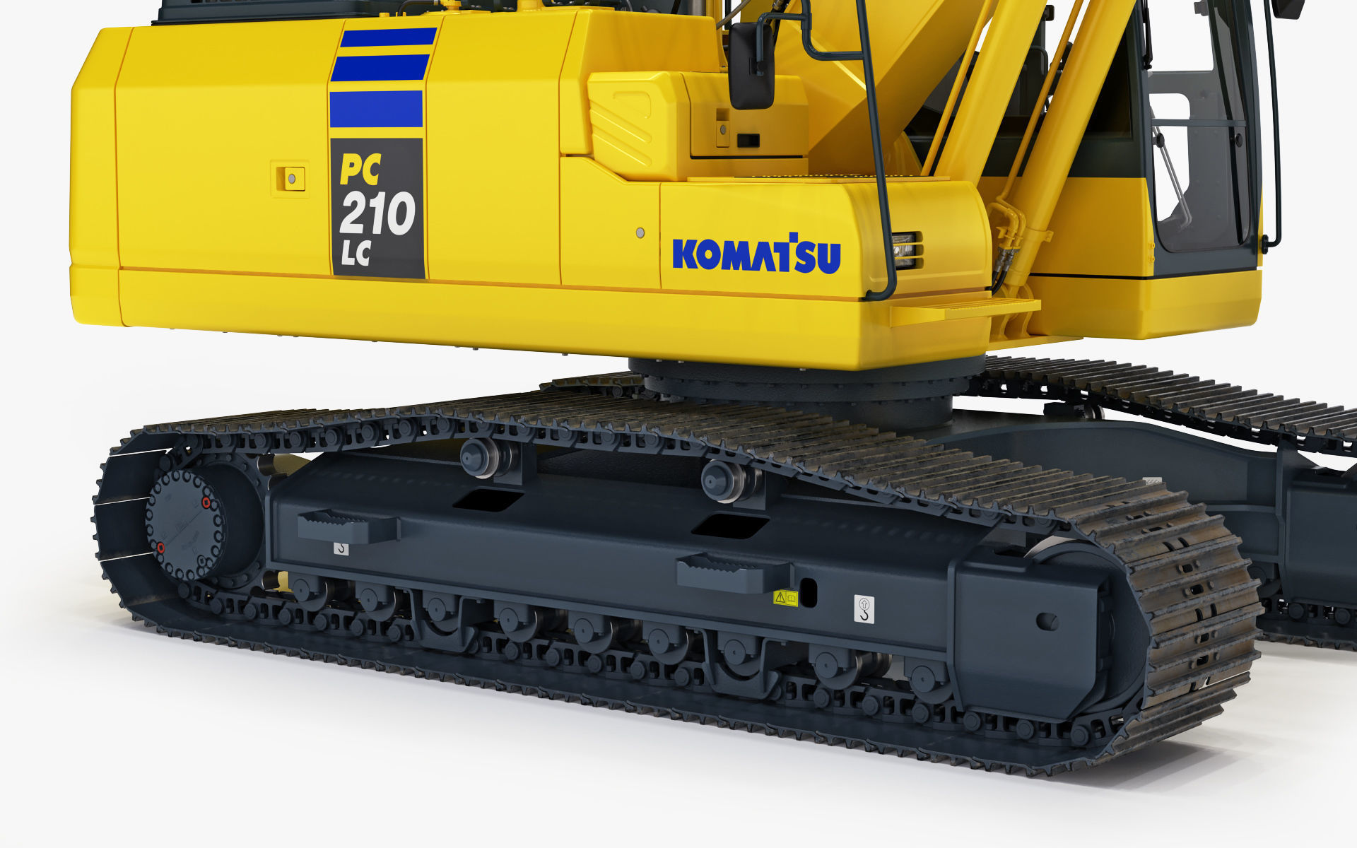 Komatsu PC210LC Crawler Excavator 3D model_20