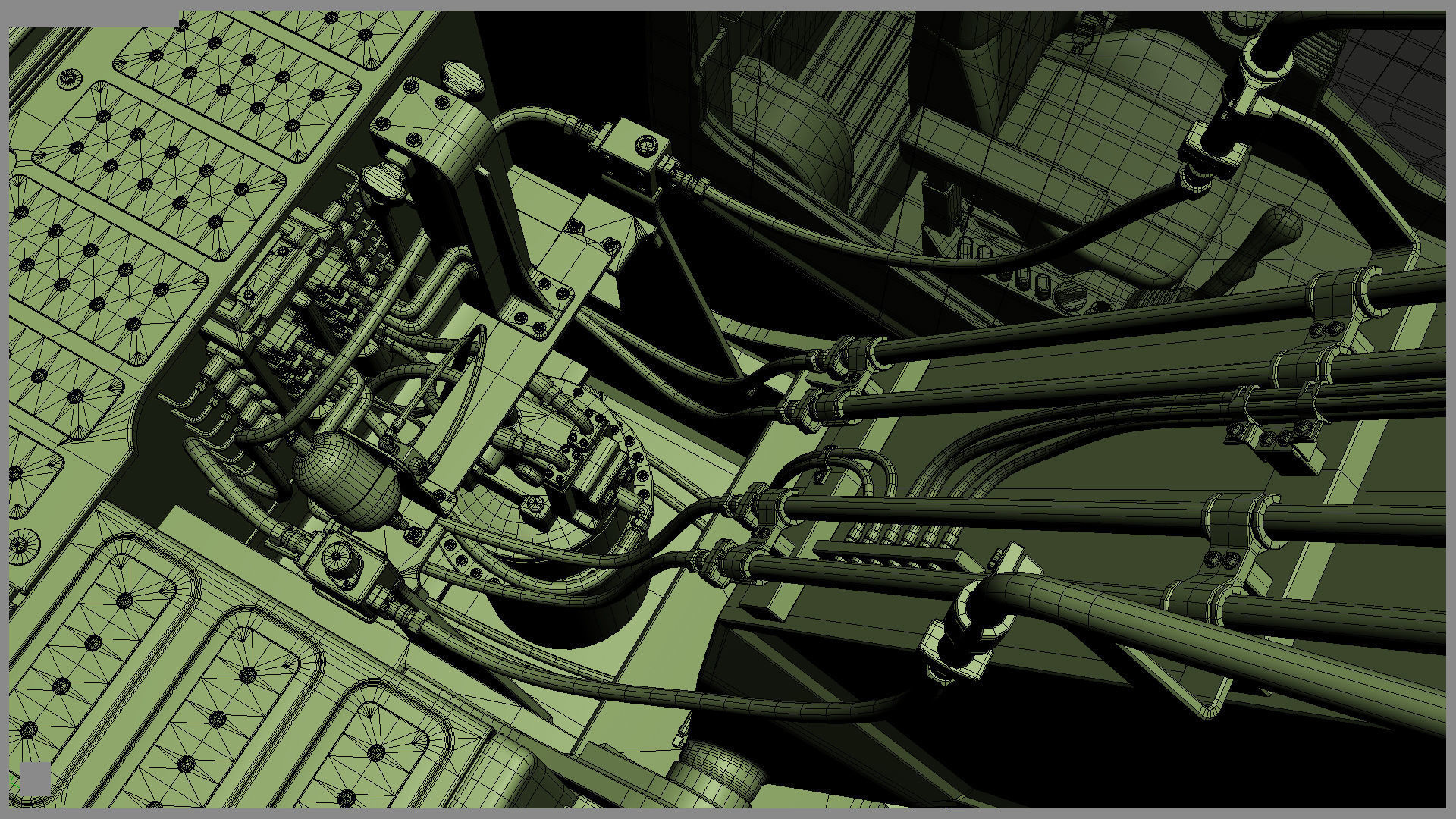 Komatsu PC210LC Crawler Excavator 3D model_48