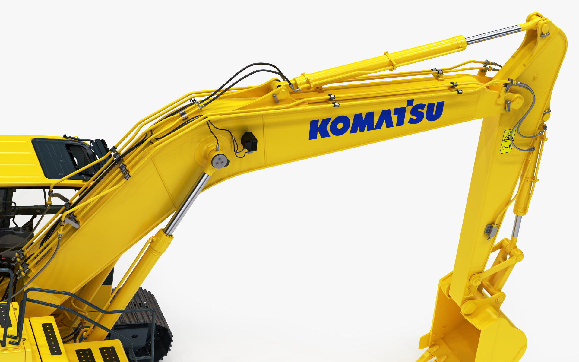 Komatsu PC210LC Crawler Excavator 3D model_17