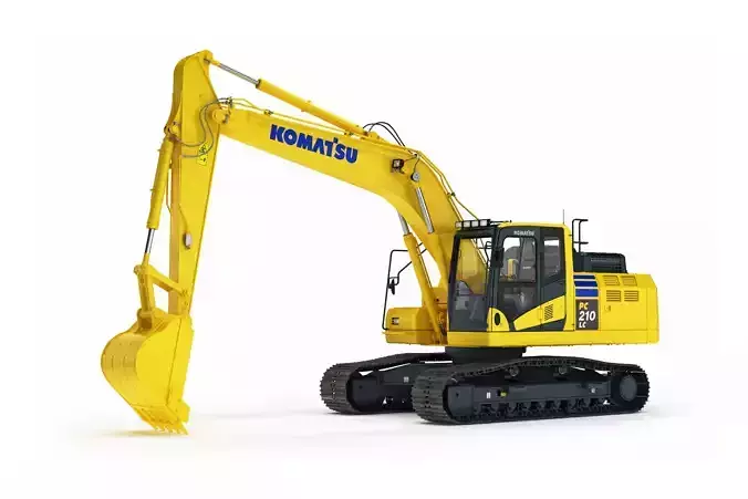 Komatsu PC210LC Crawler Excavator 3D model