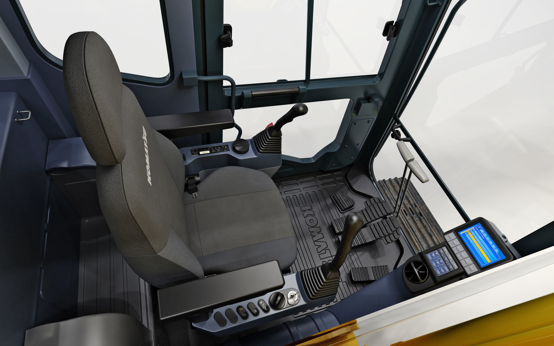 Komatsu PC210LC Crawler Excavator 3D model_30