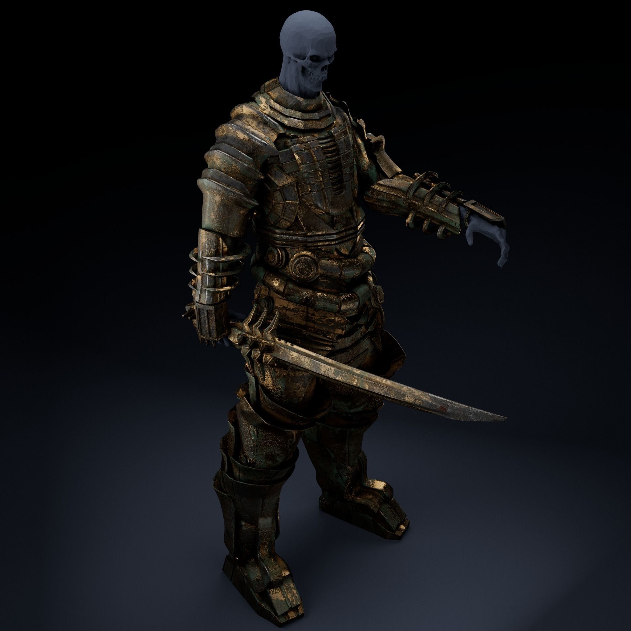 Samurai Cloth 3D model_1