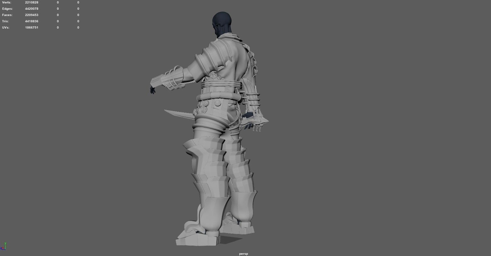 Samurai Cloth 3D model_3