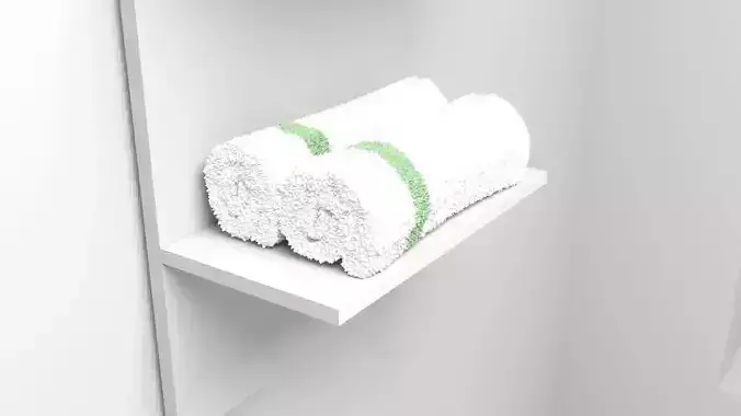 Towel Rolls 3D model