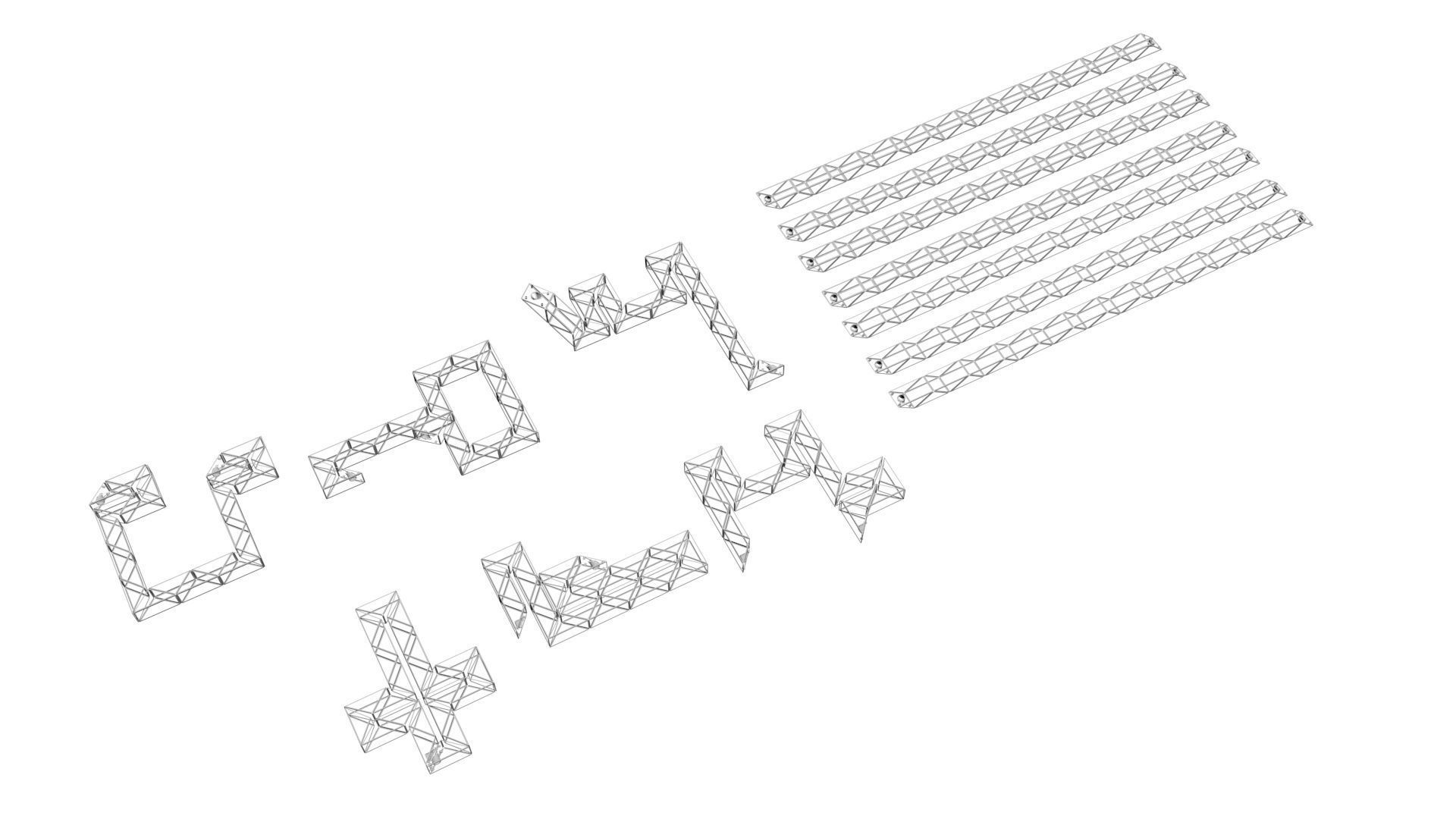 Snake Puzzles Set 3D model_13