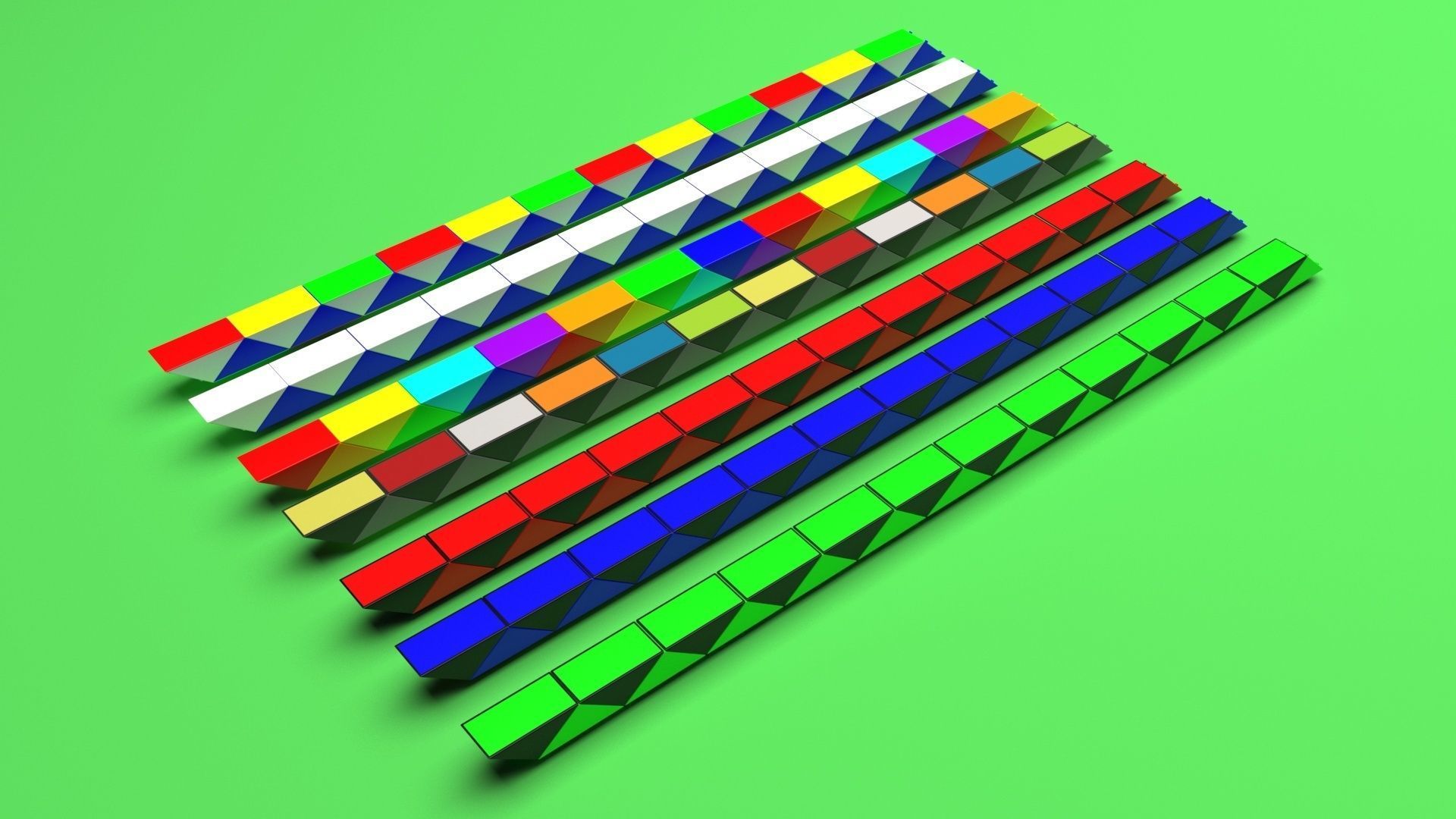 Snake Puzzles Set 3D model_21